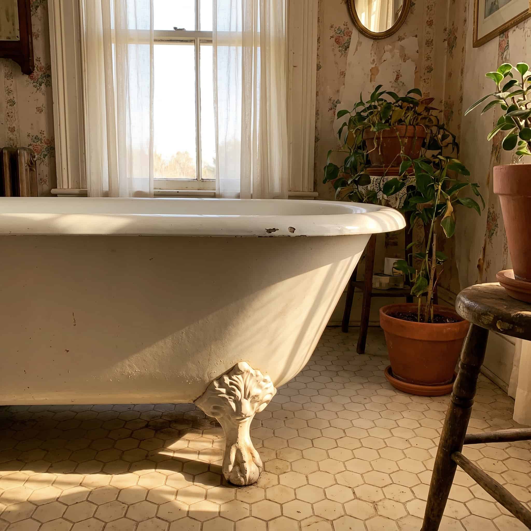 Cast-Iron Clawfoot Tub