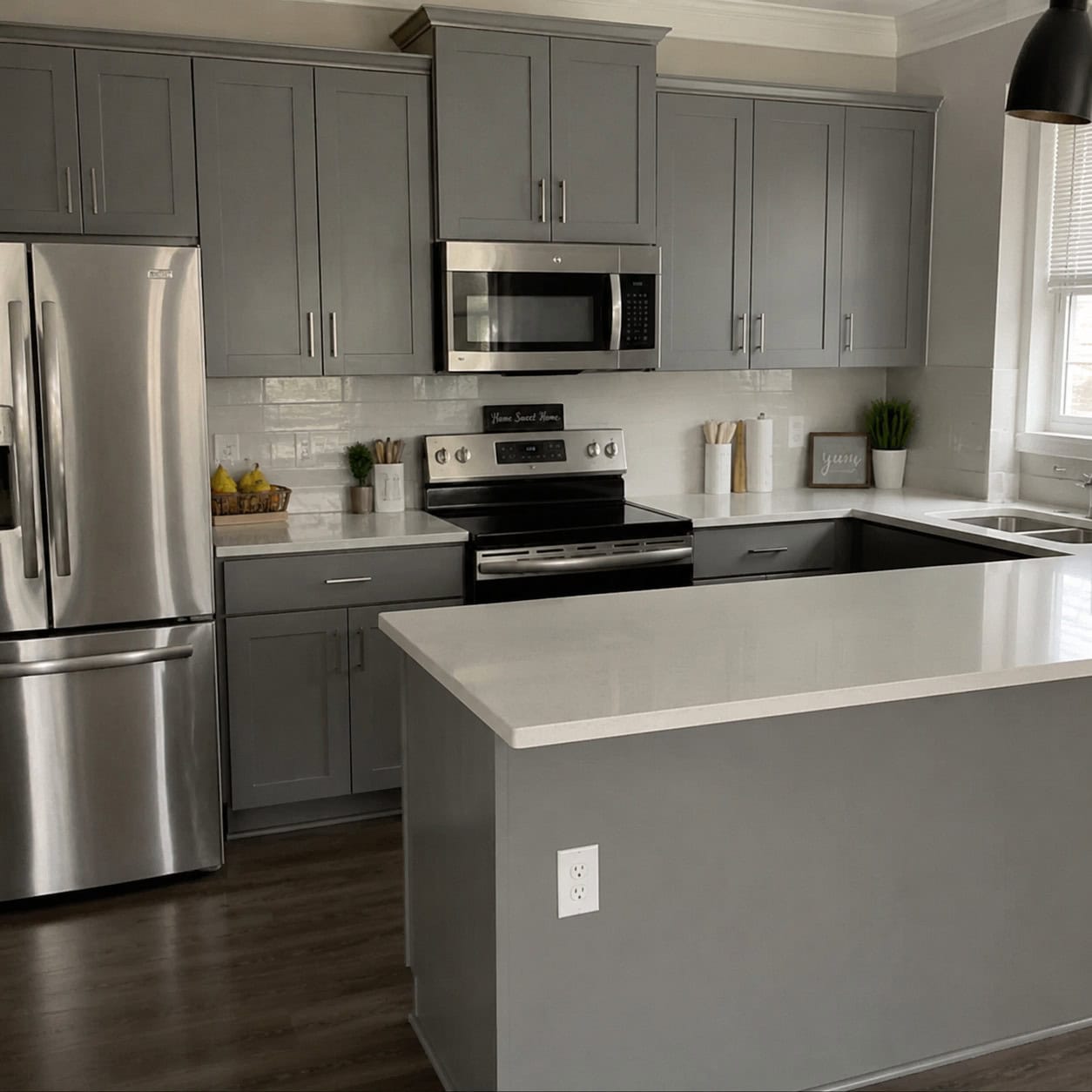 The All-Gray-and-White Kitchen