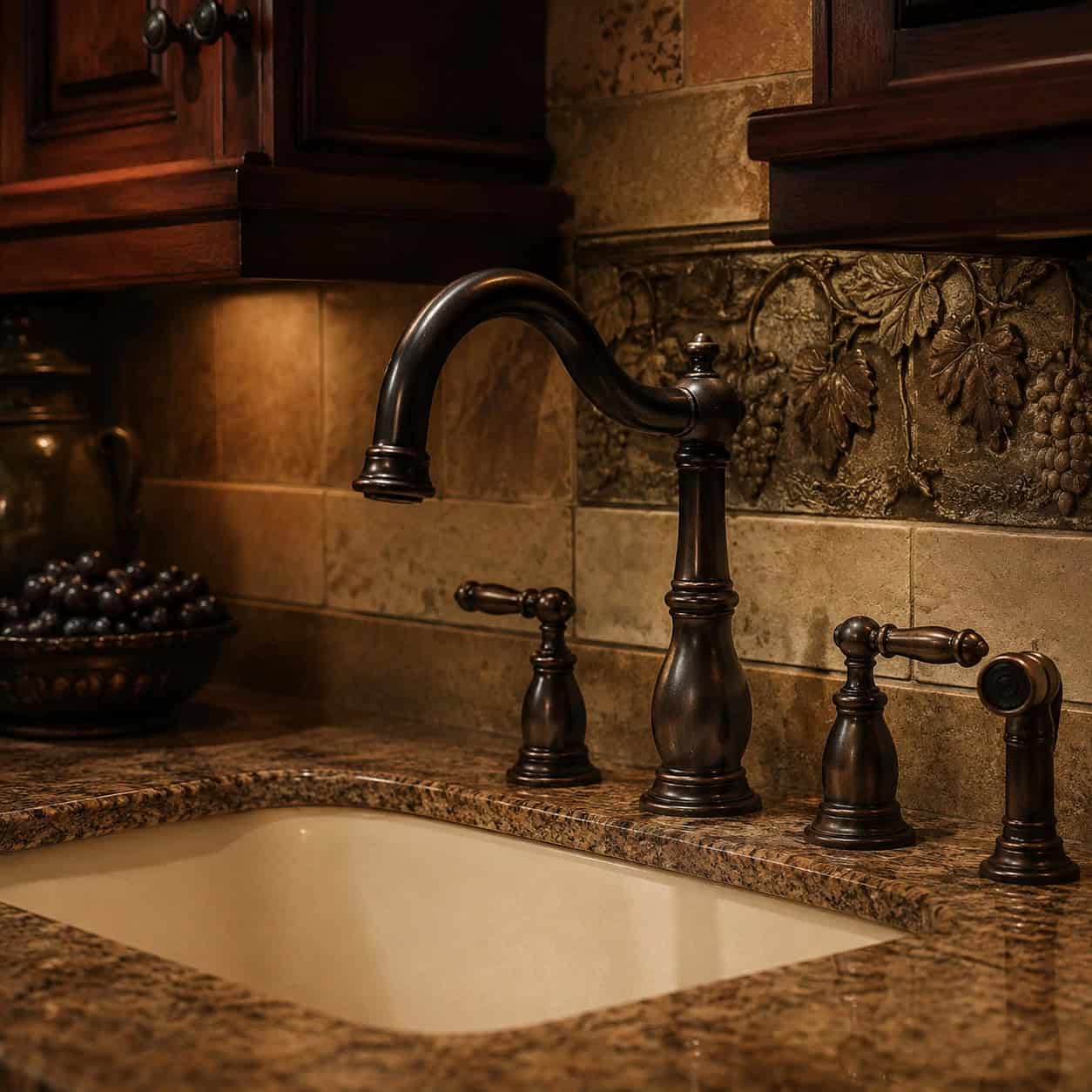 Oil-Rubbed Bronze "Tuscan" Faucets