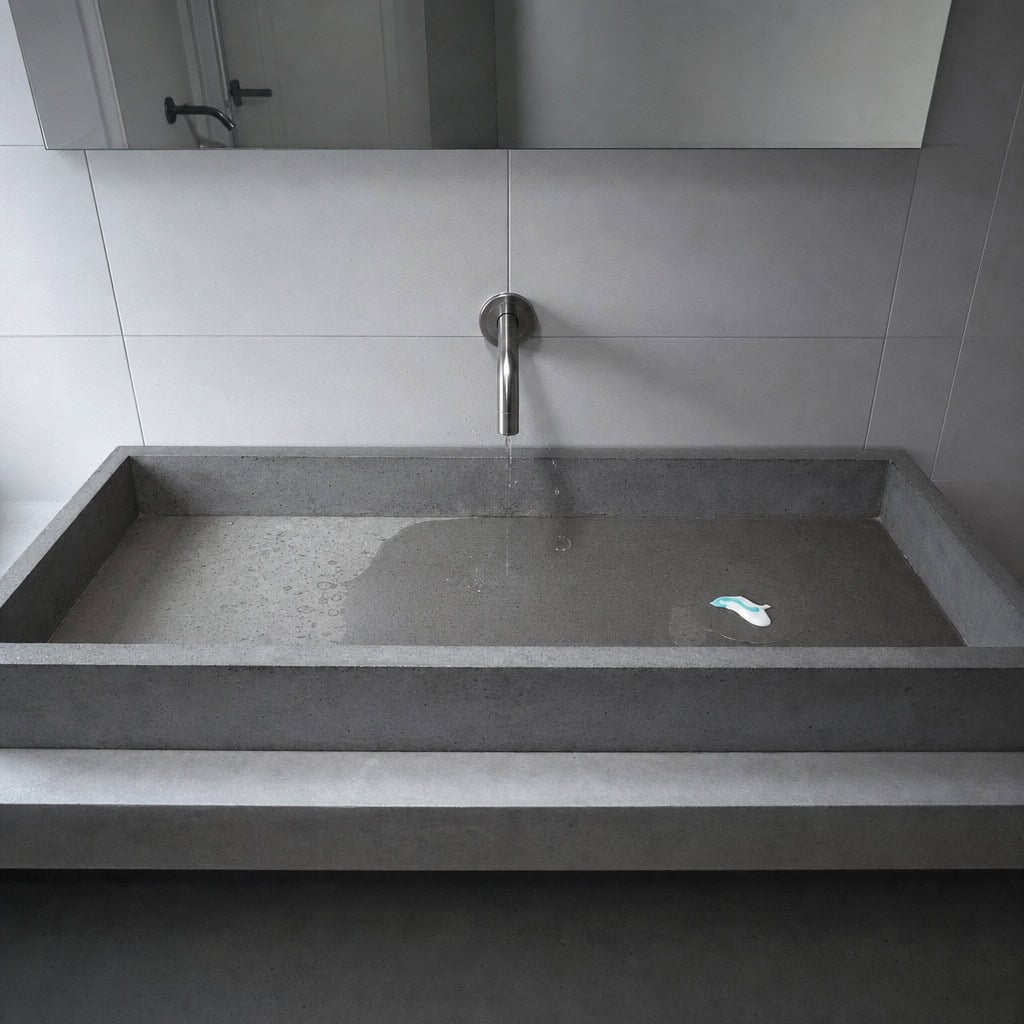 Trough Sinks With a Single Center Faucet