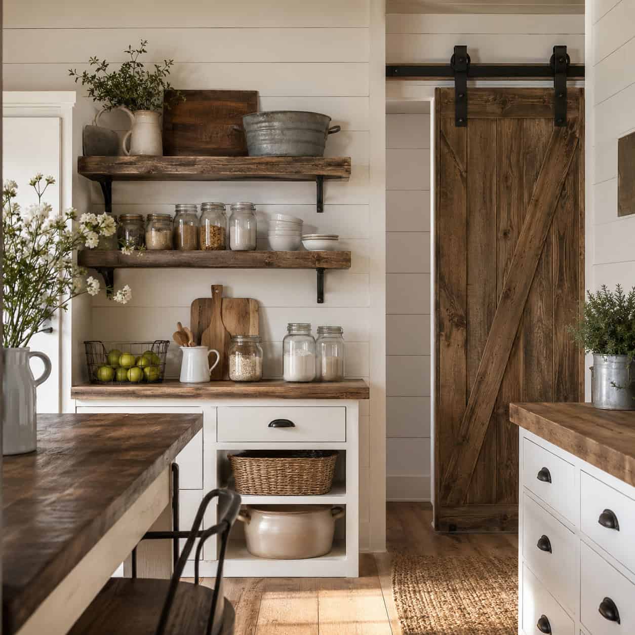 Modern Farmhouse: Shiplap, Barn Doors and Distressed Wood
