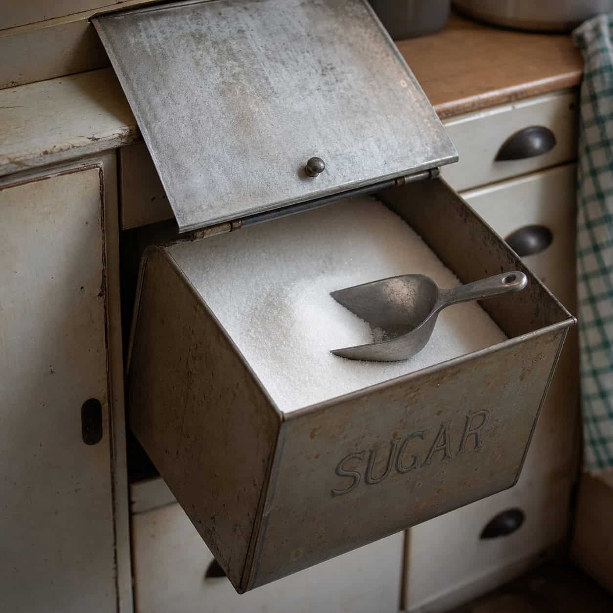 The pull-out sugar bin