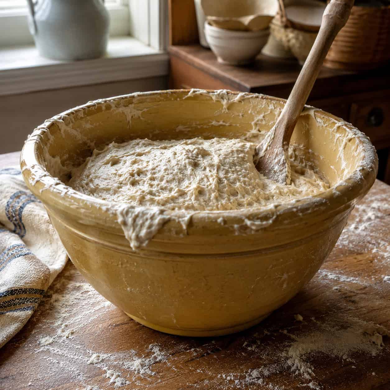Heavy Stoneware Mixing Bowls