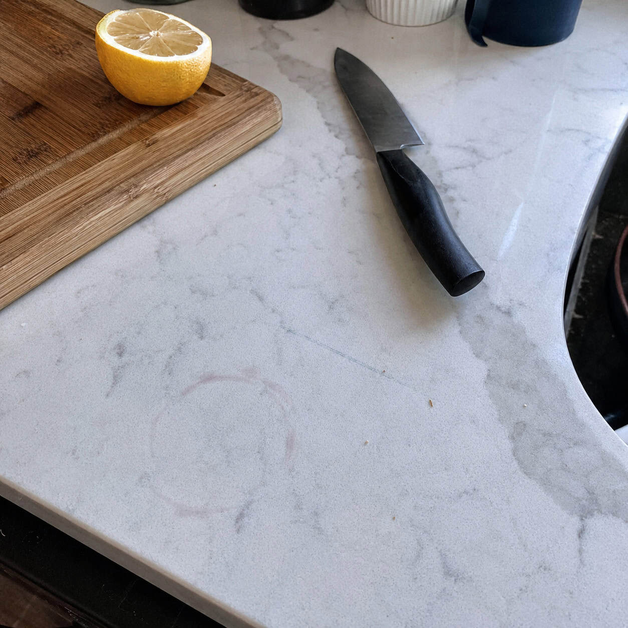 Marble Countertops In A Real Cooking Kitchen