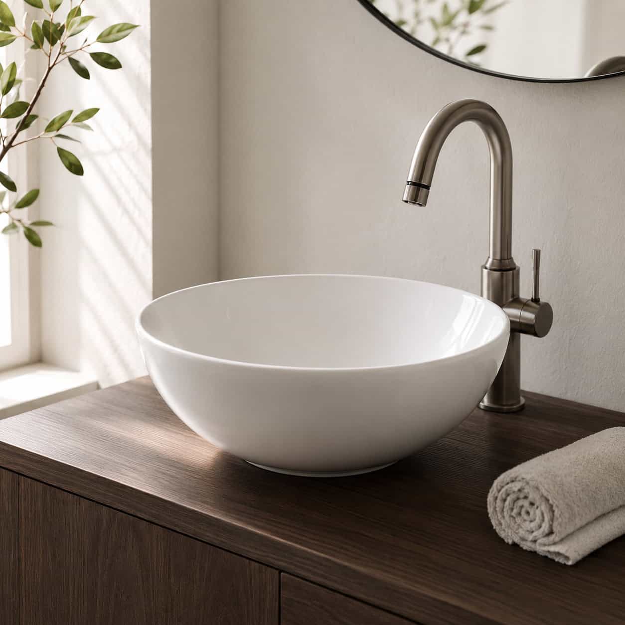 Vessel Sinks Perched on the Counter