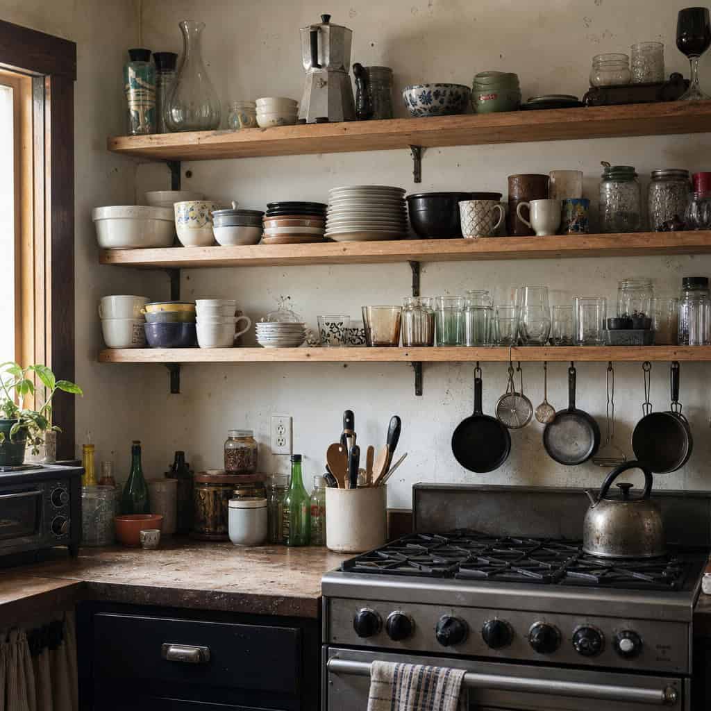 Wall-to-Wall Open Shelving