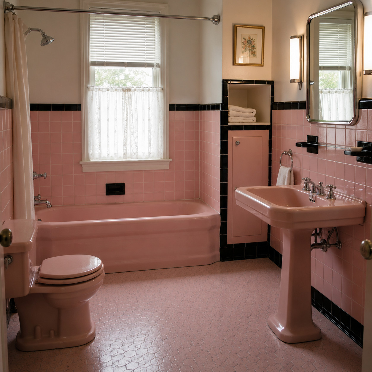 Colored Porcelain Fixture Suites