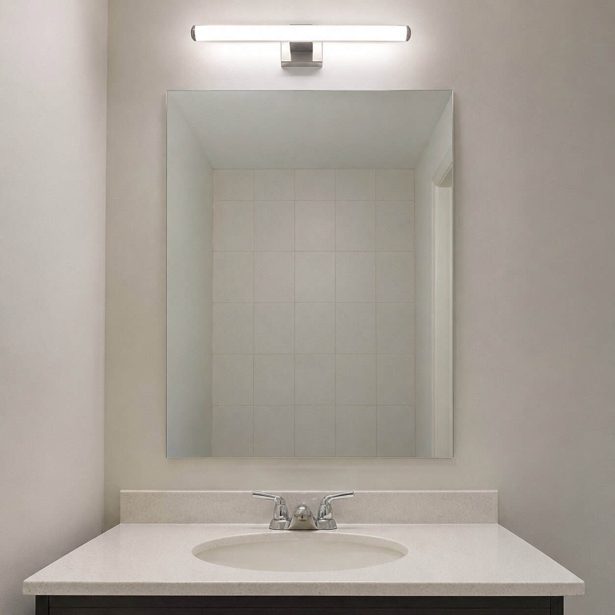 The Frameless Rectangular Vanity Mirror