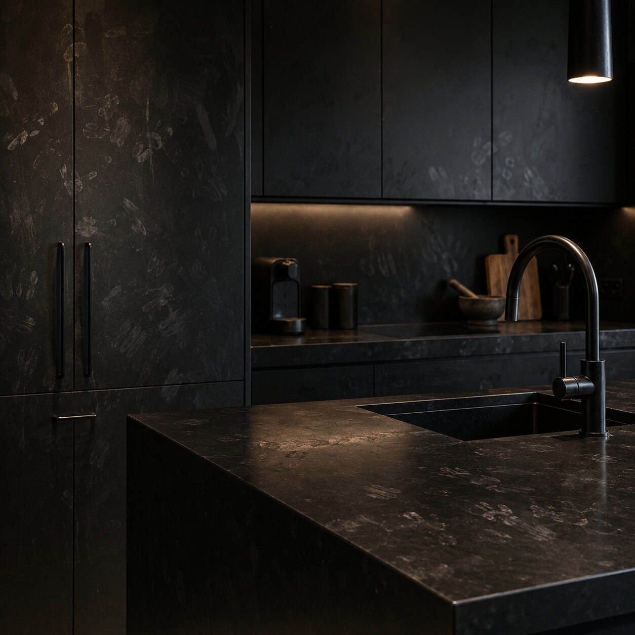 The All-Matte-Black Kitchen
