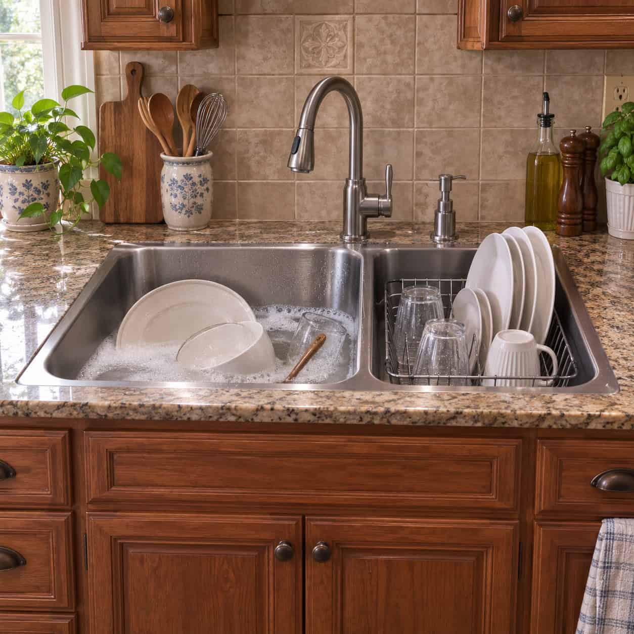Double-Bowl Sink
