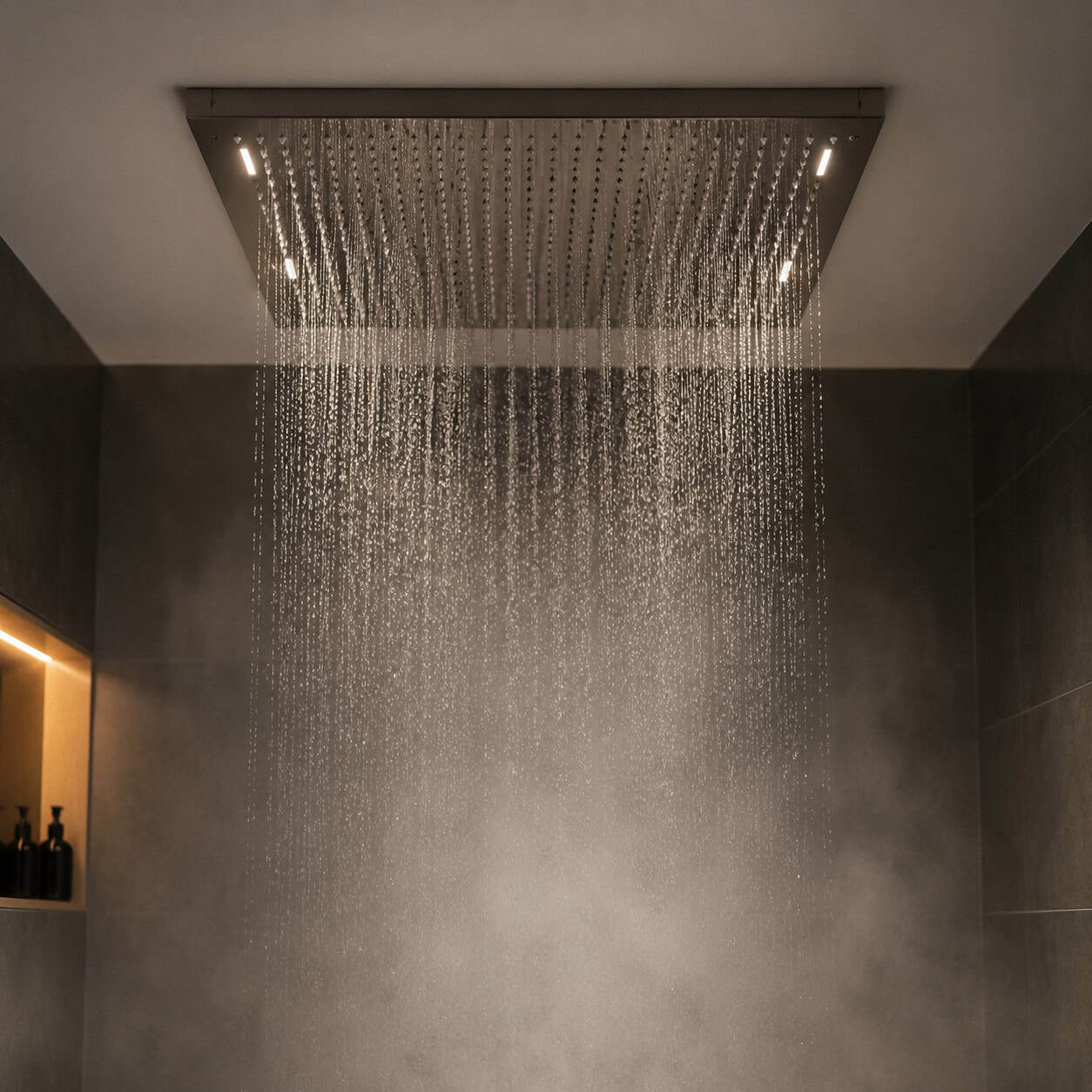 Fixed Ceiling-Mounted Rainfall Shower Heads