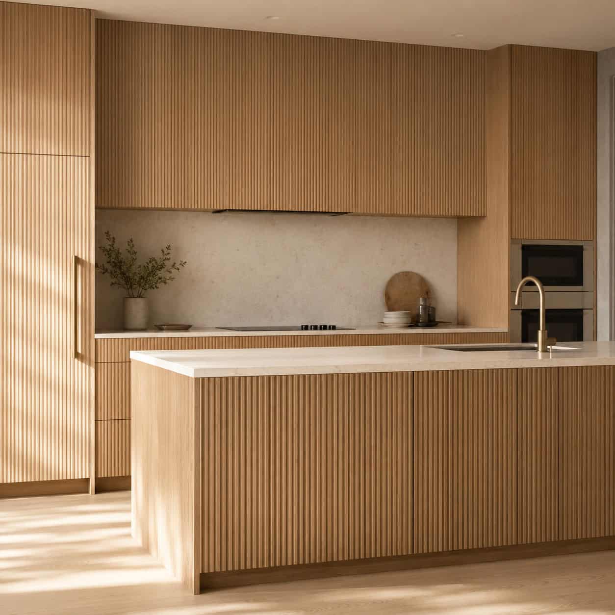 Fully Fluted (Reeded) Cabinetry Everywhere
