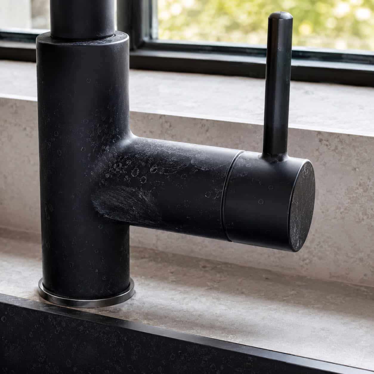 Matte black fixtures and hardware