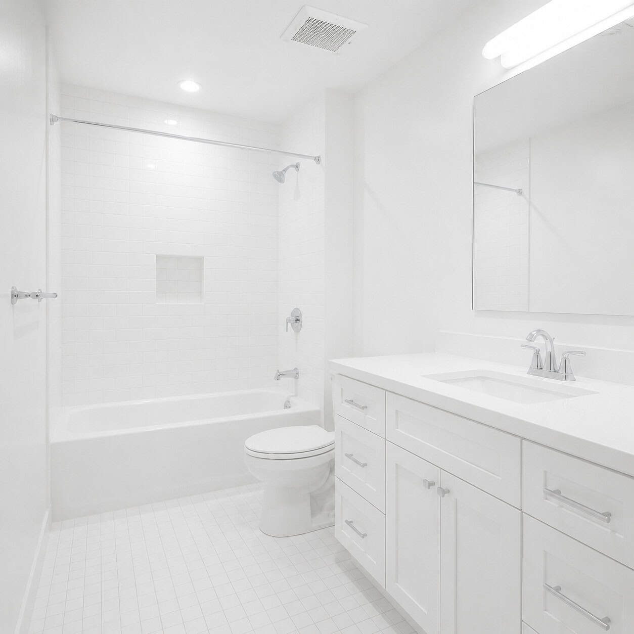 The All-White 'Clinical' Bathroom