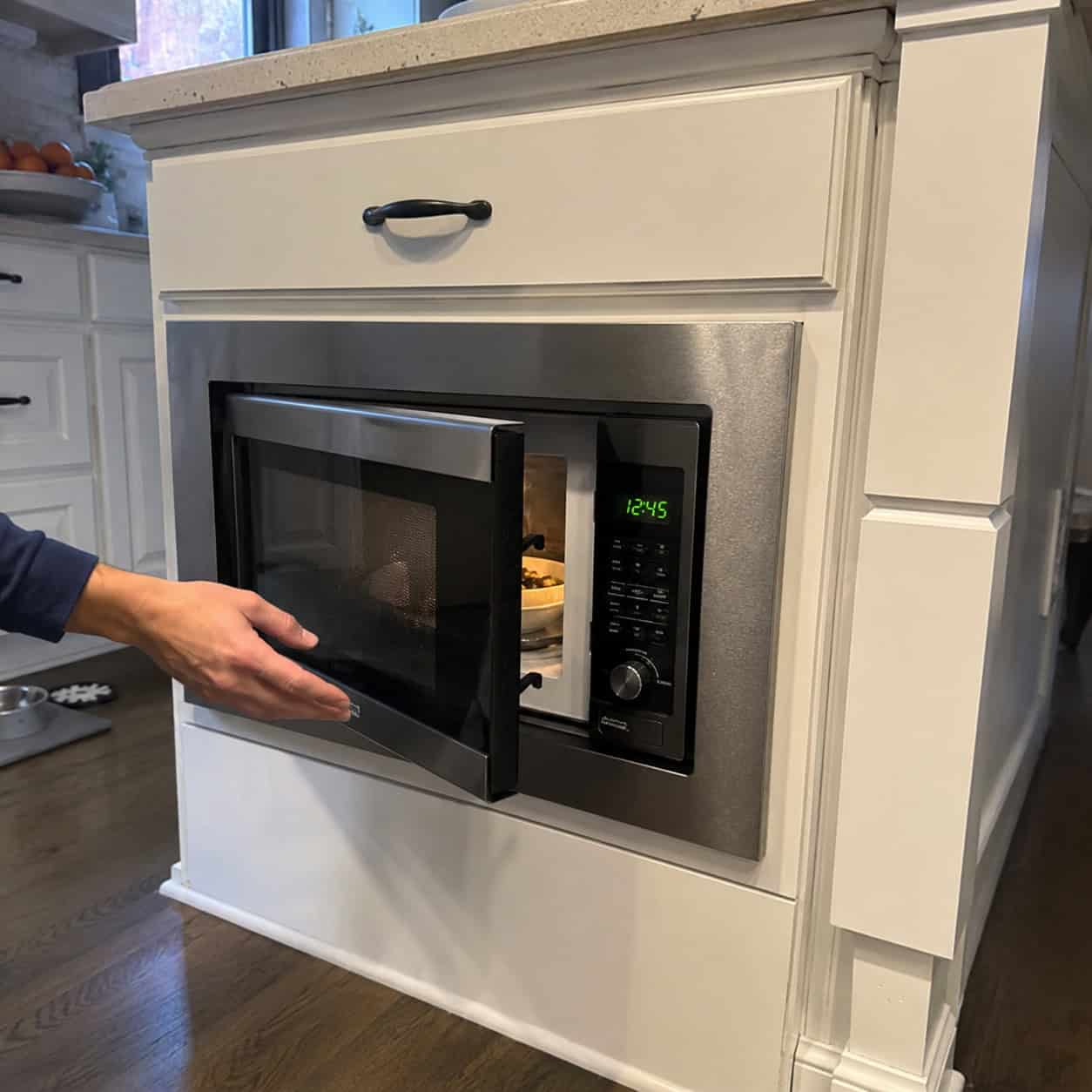 Burying The Microwave At Knee Height In The Island
