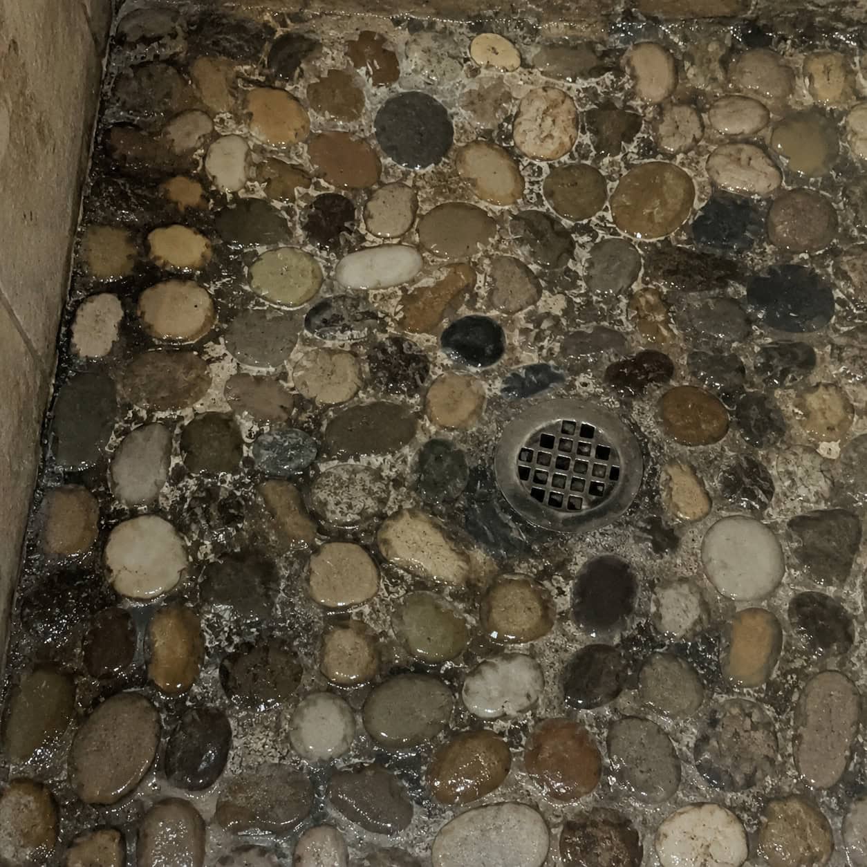 Pebble-Stone Shower Floors