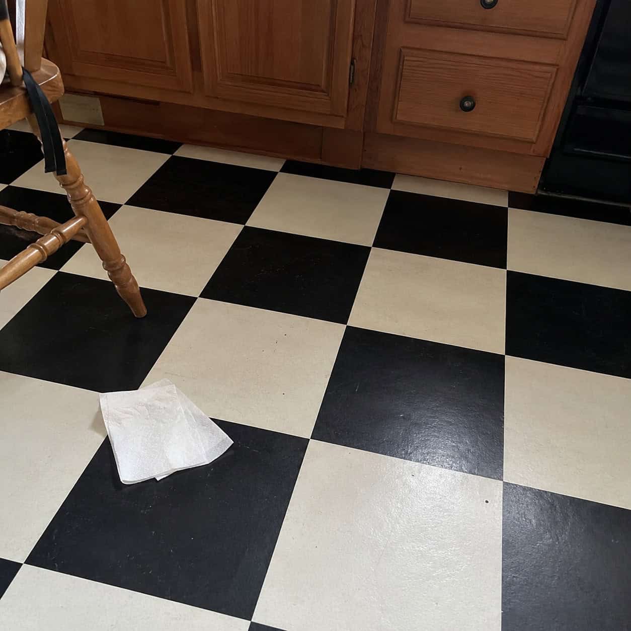 A Trendy Patterned Or Checkerboard Floor