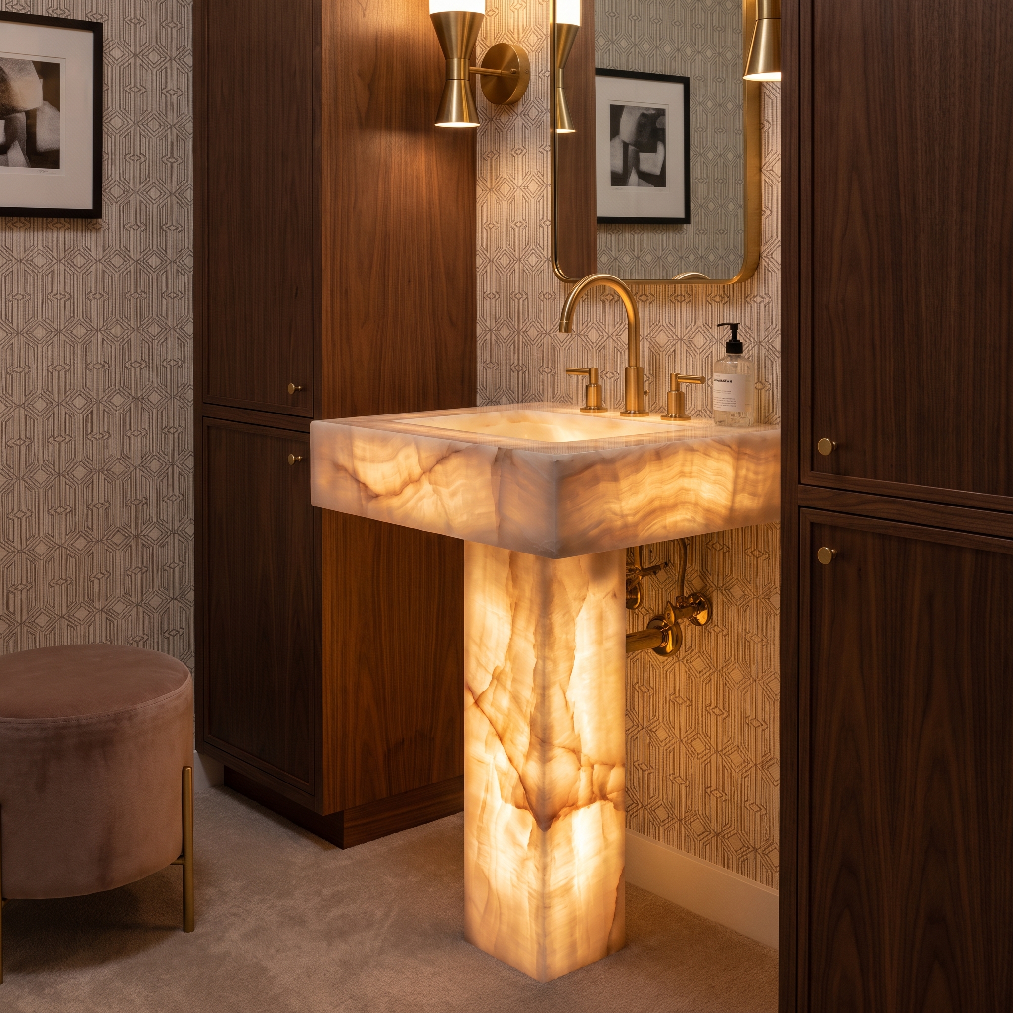 Sherle Wagner Marble & Onyx Sinks