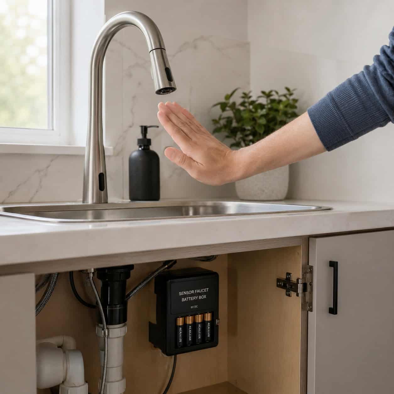 Touchless Motion-Sensor Faucets