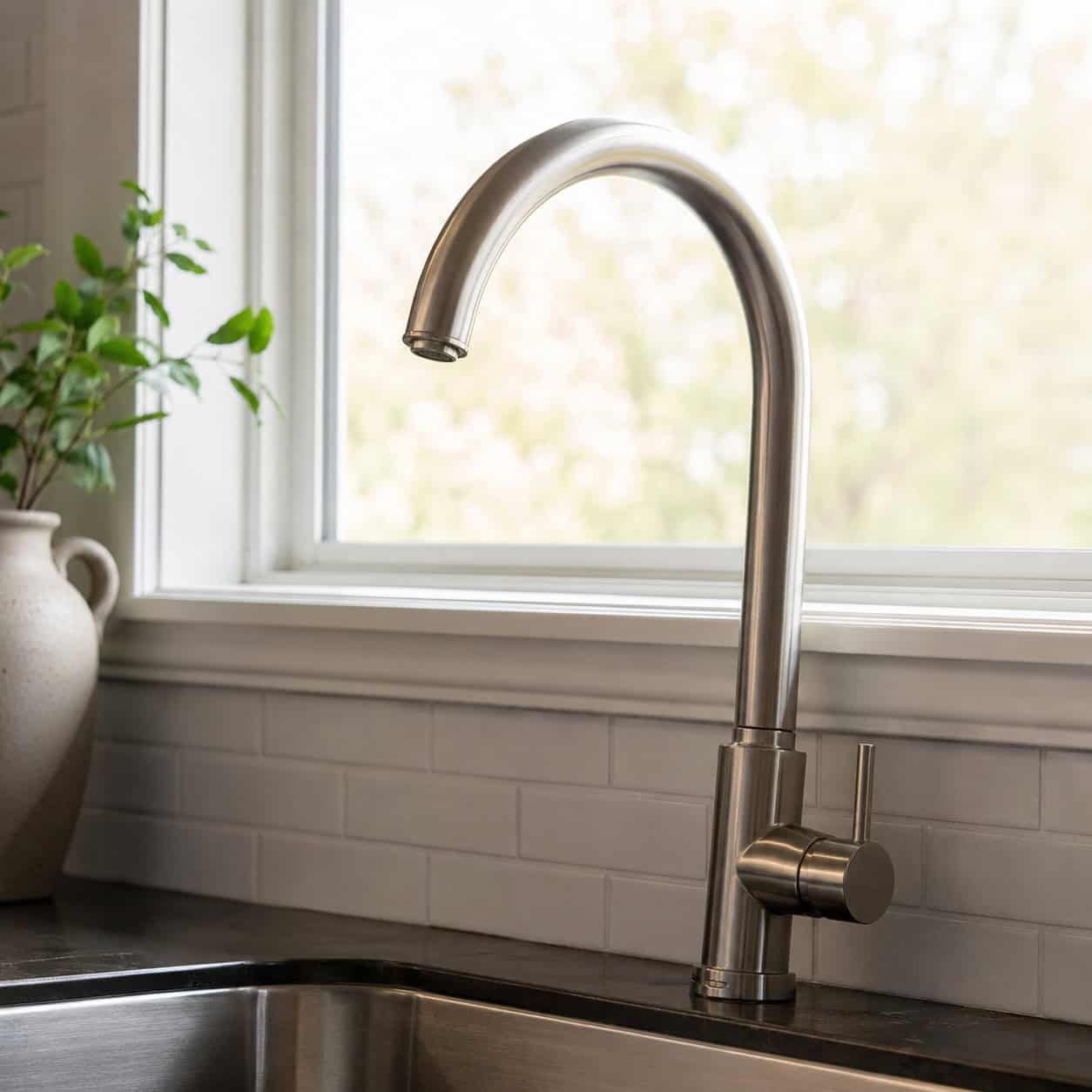 A Tall Gooseneck That Hits the Window or Cabinet