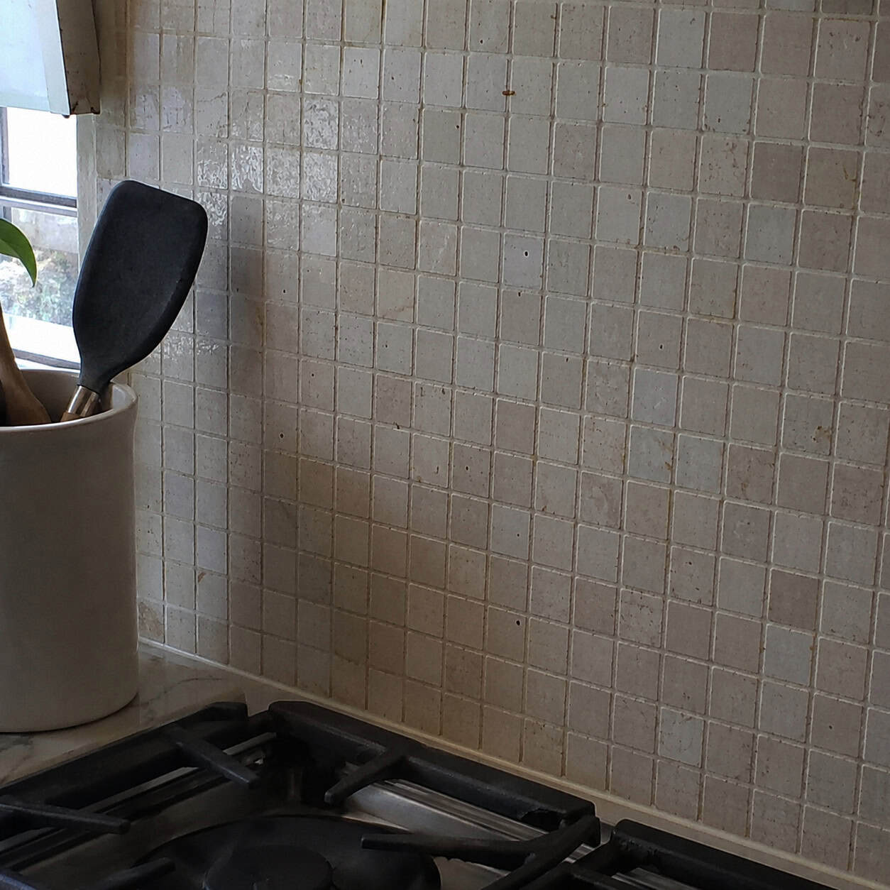 Tiny Mosaic-Tile Backsplash