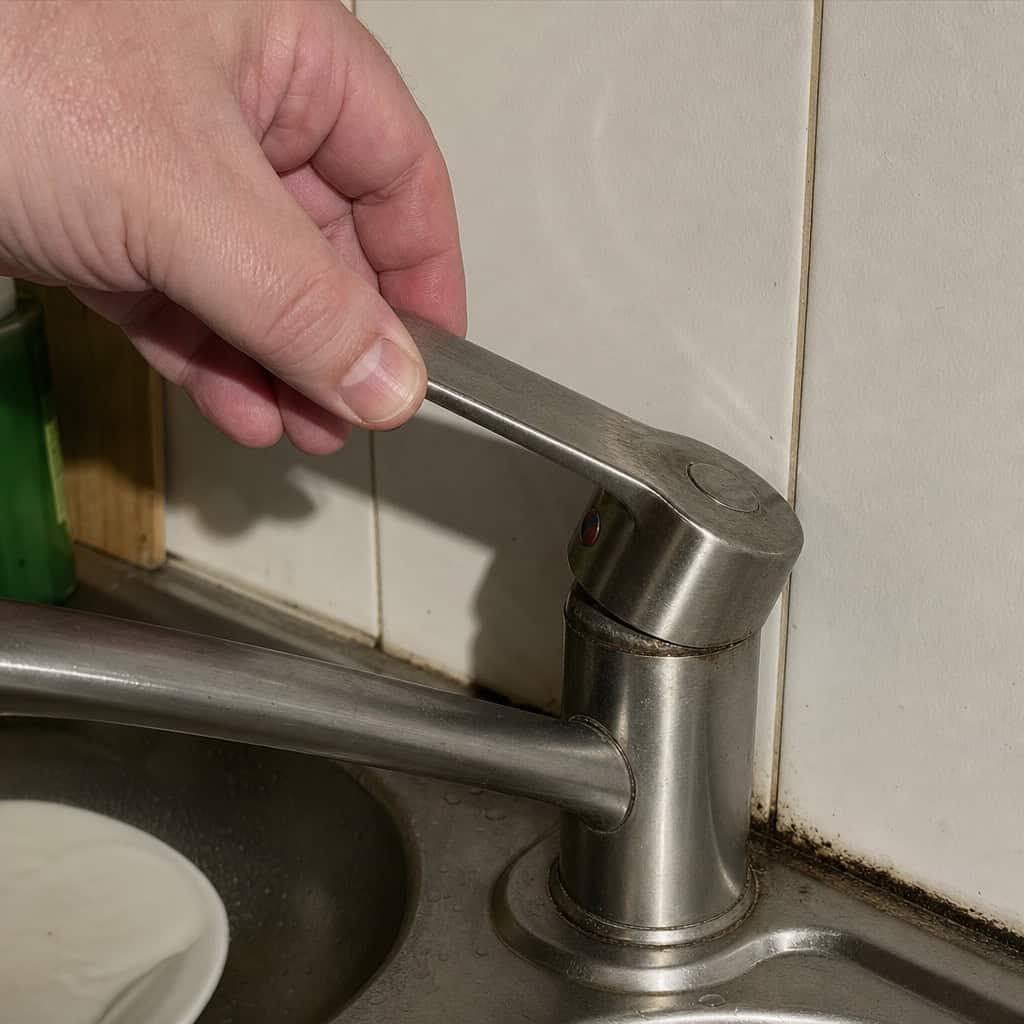 Jamming the Faucet Against the Backsplash
