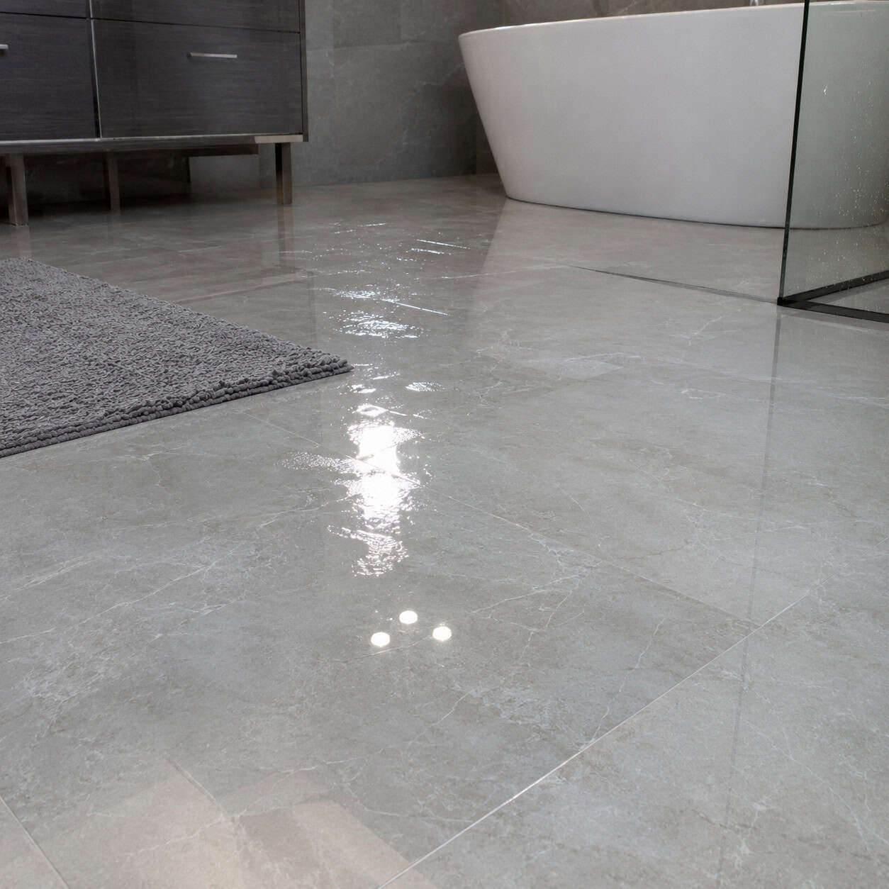 Large-Format Polished Floor Tile