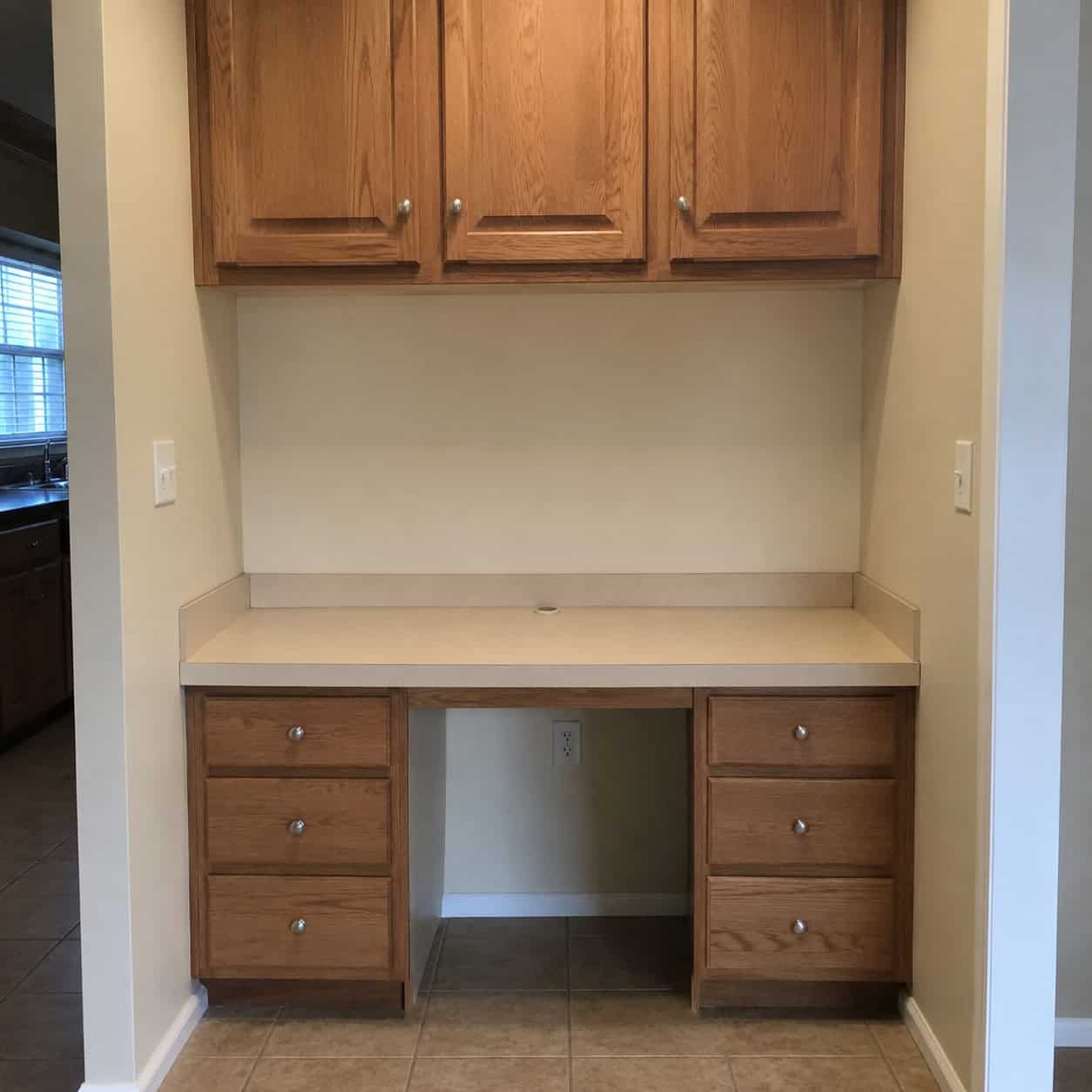 The Built-In Kitchen Desk / Computer Nook