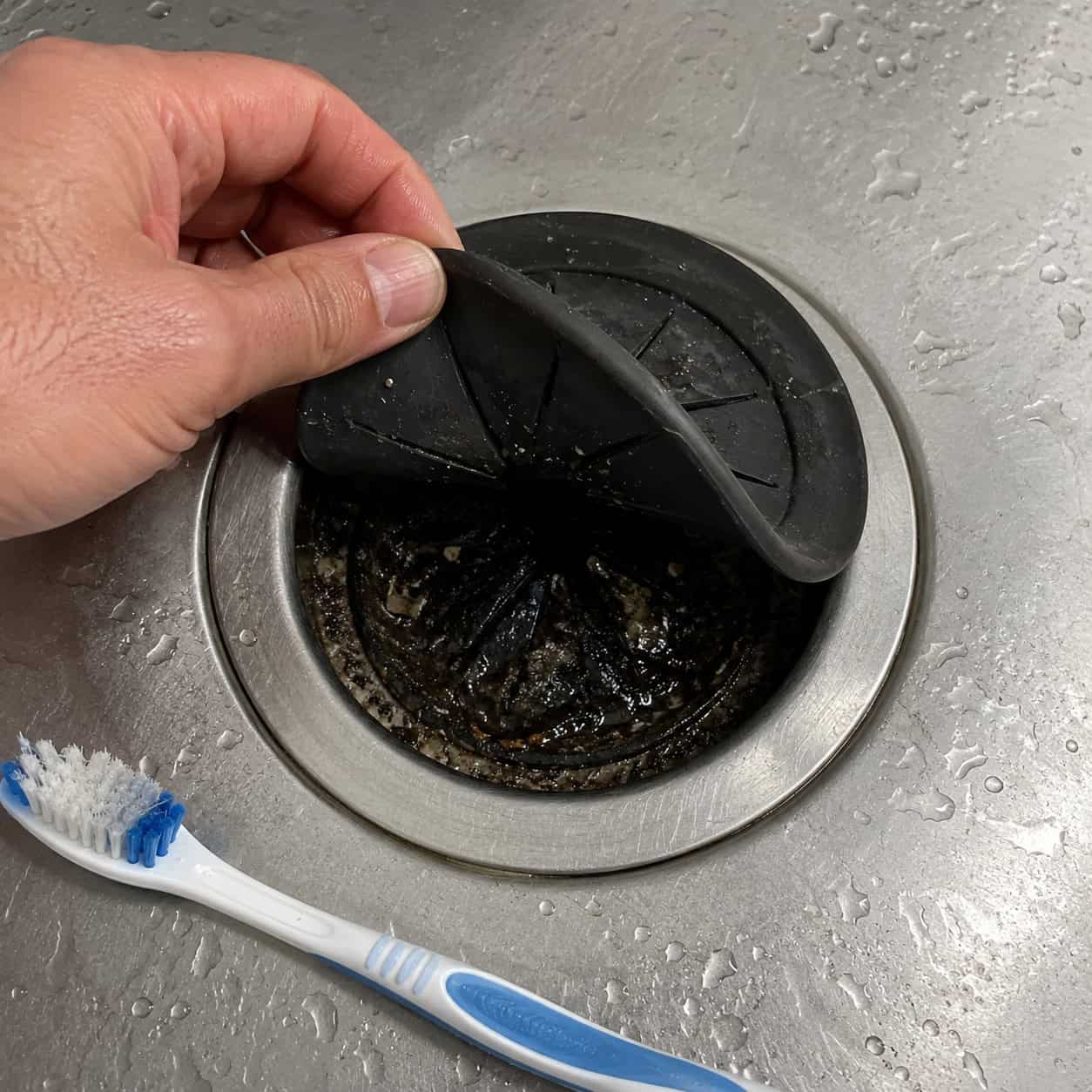 Under the Garbage Disposal Splash Guard
