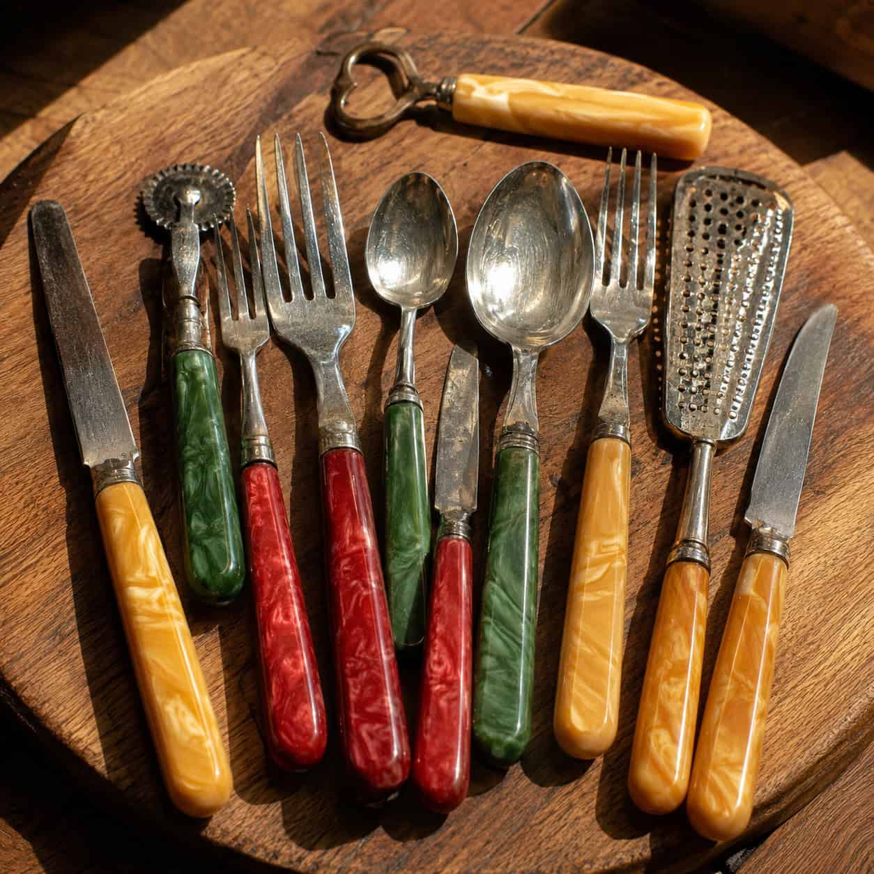 Bakelite-Handled Utensils & Flatware