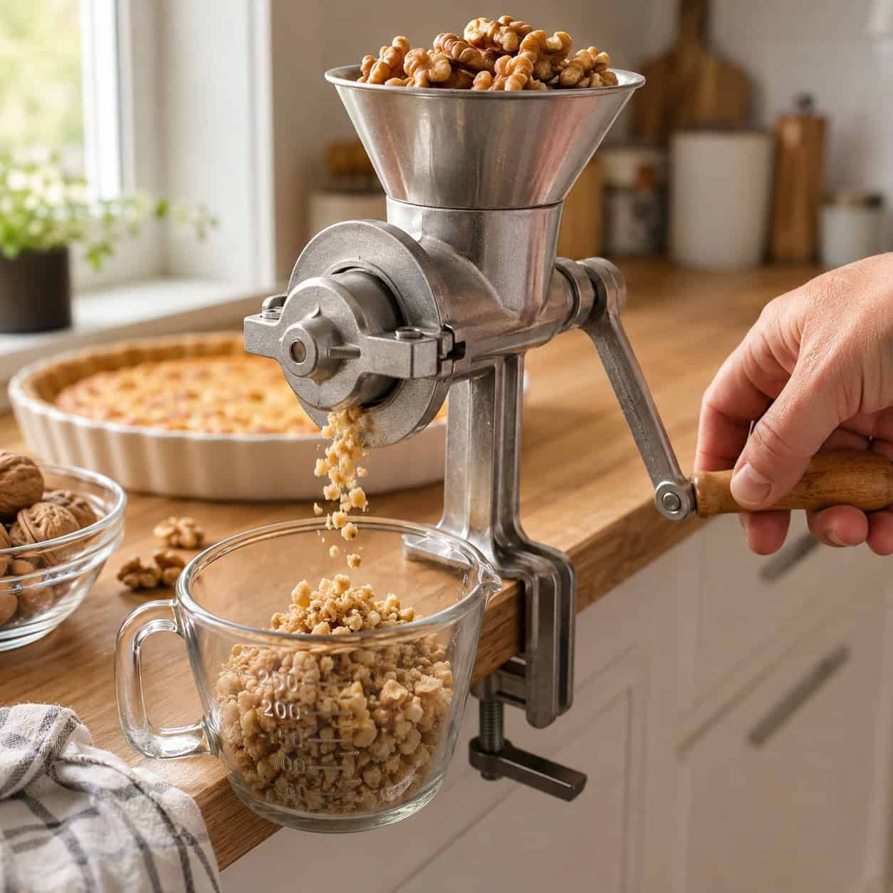 Hand-Crank Nut Grinder