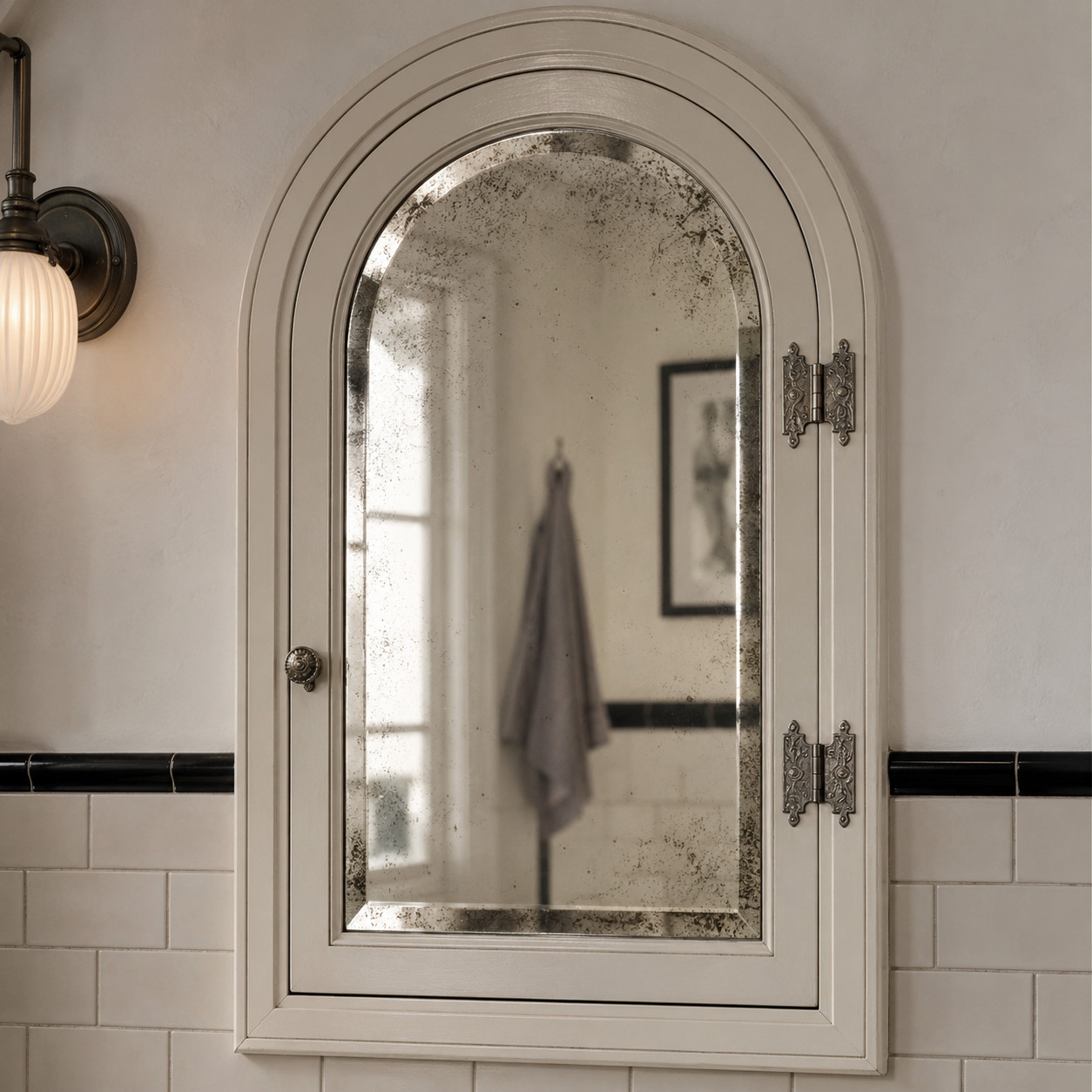 Recessed Medicine Cabinet With Beveled Mirror