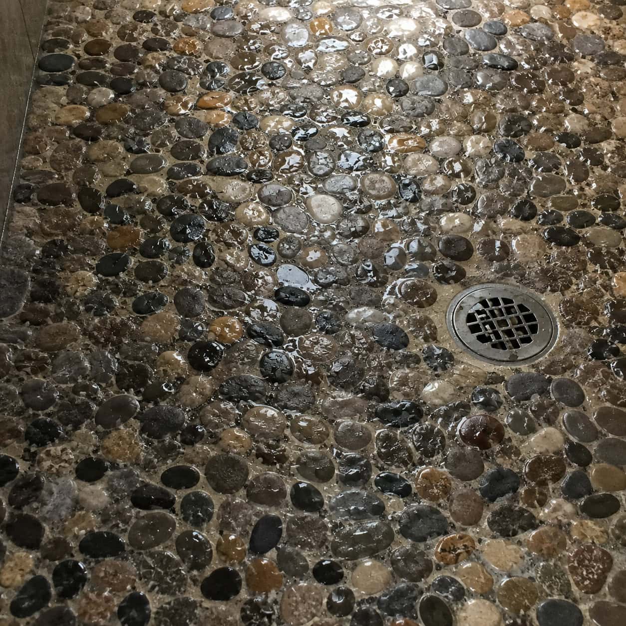 Pebble-Tile Shower Floors