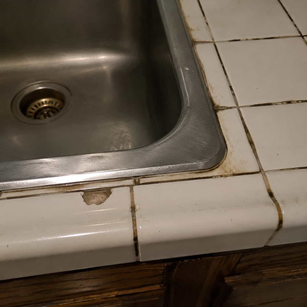 The Tiled-In / Tile-Rimmed Sink