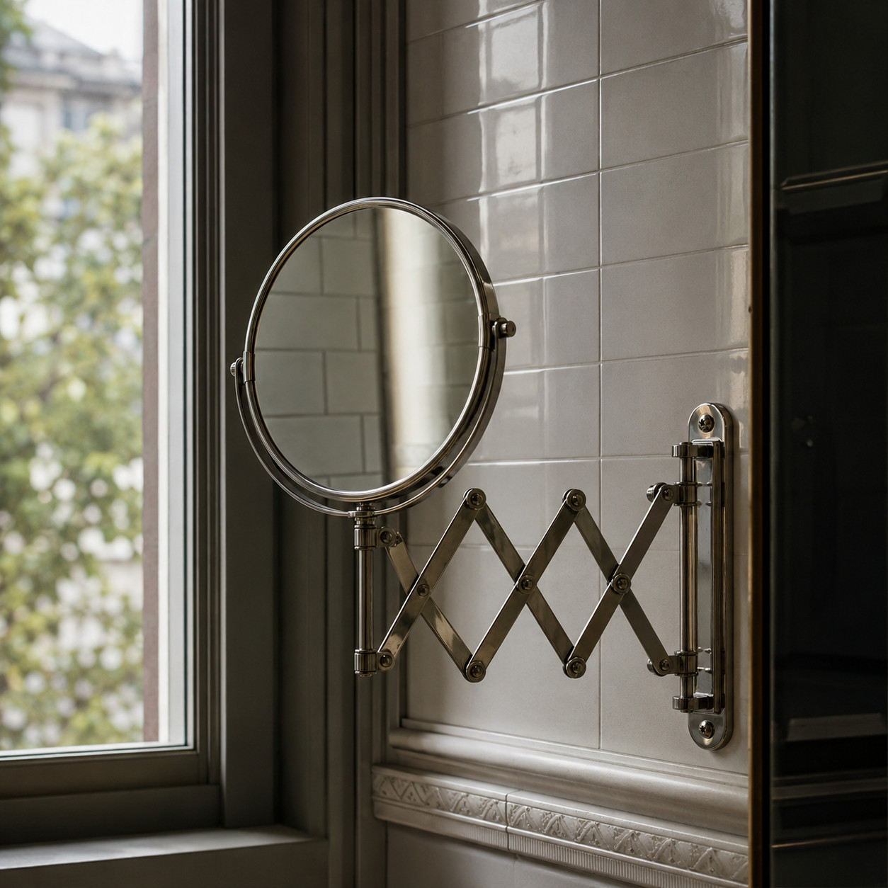 Wall-Mount Shaving Mirror