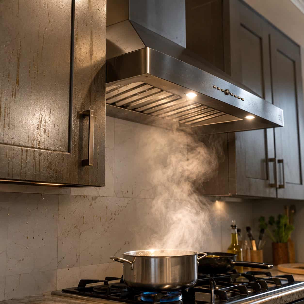 A Recirculating Range Hood With No Outside Vent