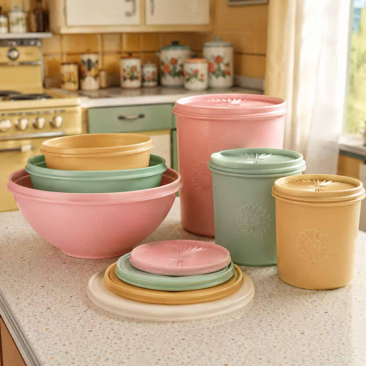 Vintage Tupperware in Rare Colors