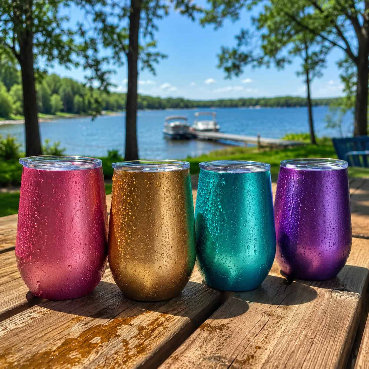 Colored Aluminum Tumblers