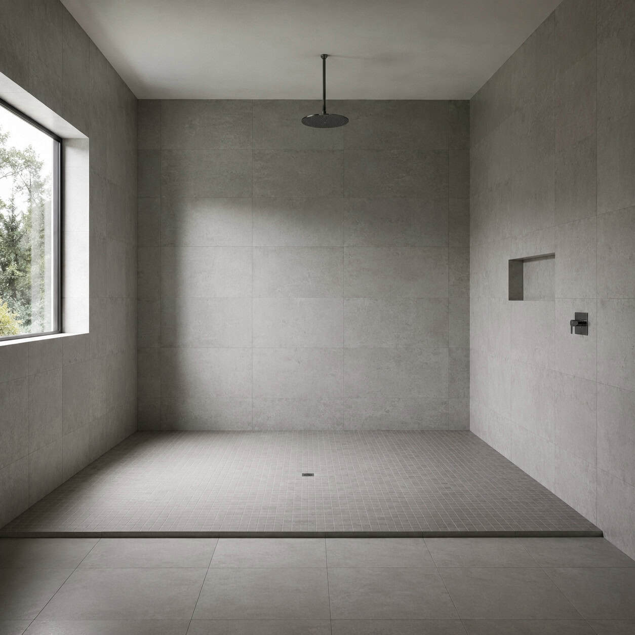 The Cavernous Walk-In Shower