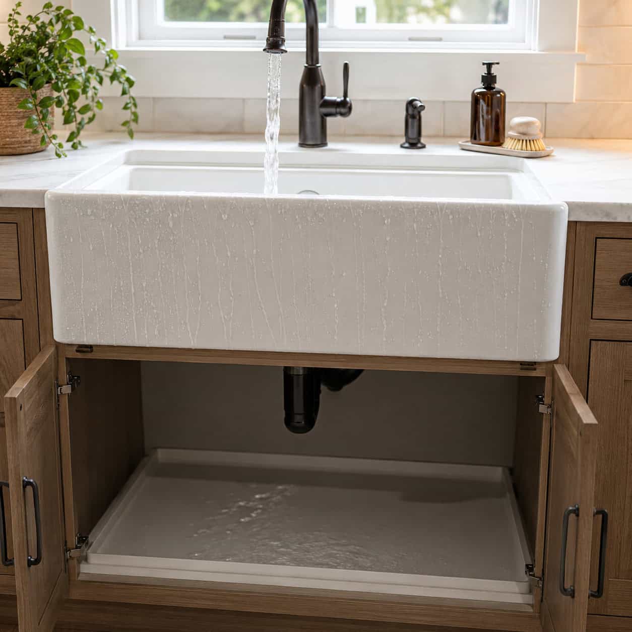 The oversized farmhouse apron sink
