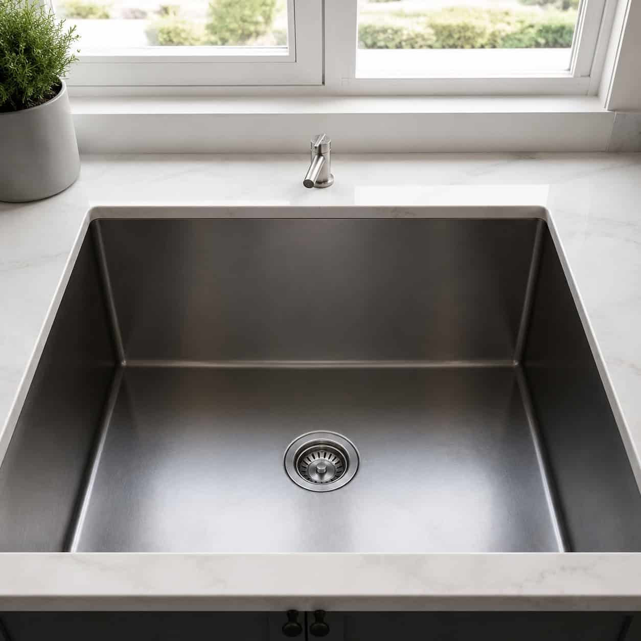 An Undersized Faucet Swamped by a Huge Sink