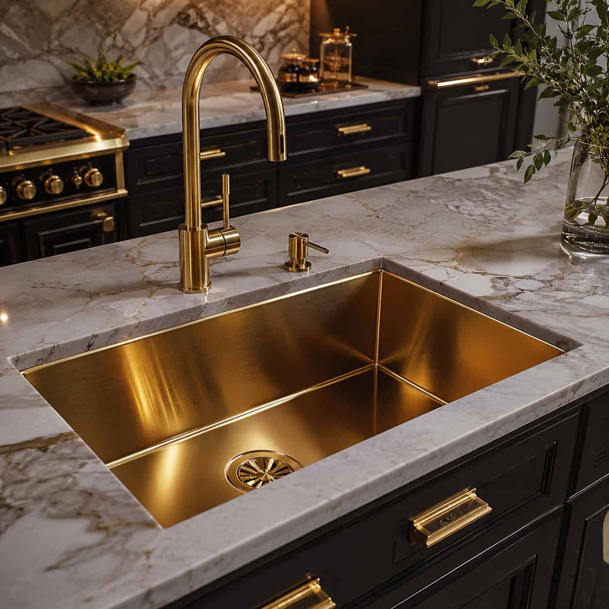 Metallic Finish Sink (Gold, Gunmetal, Brass)