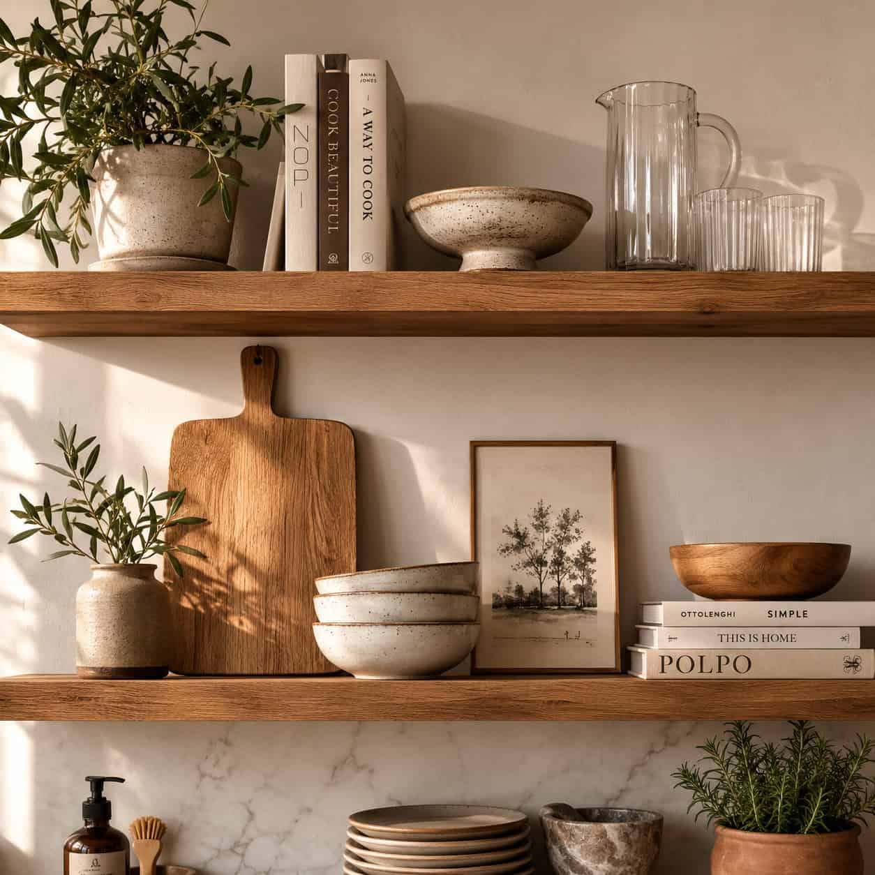 Style Open Shelves (Don't Just Fill Them)