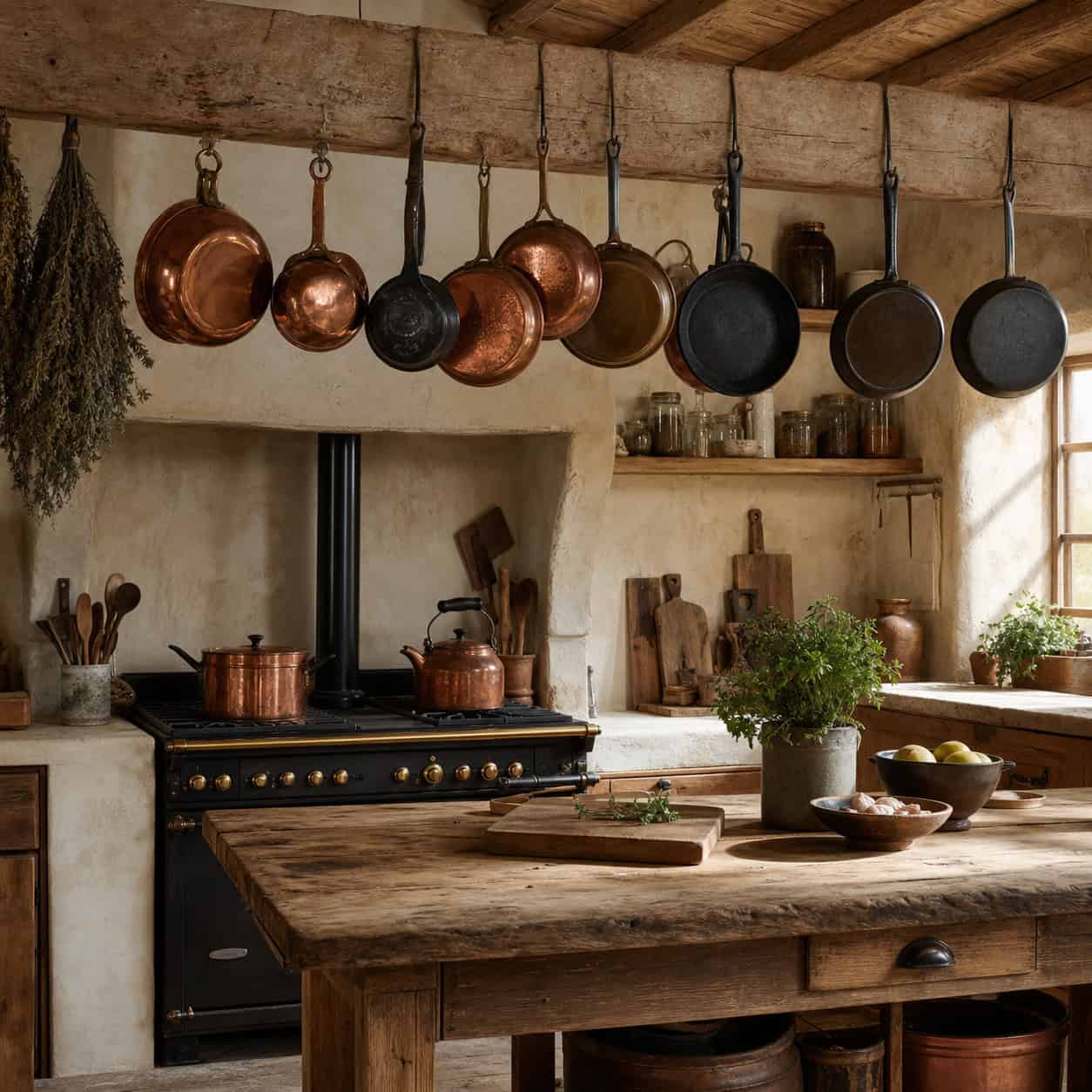 The hanging pot rack