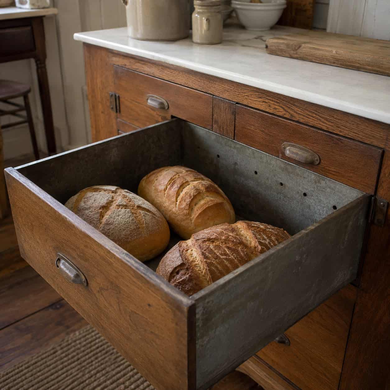 The Metal-Lined Bread Drawer