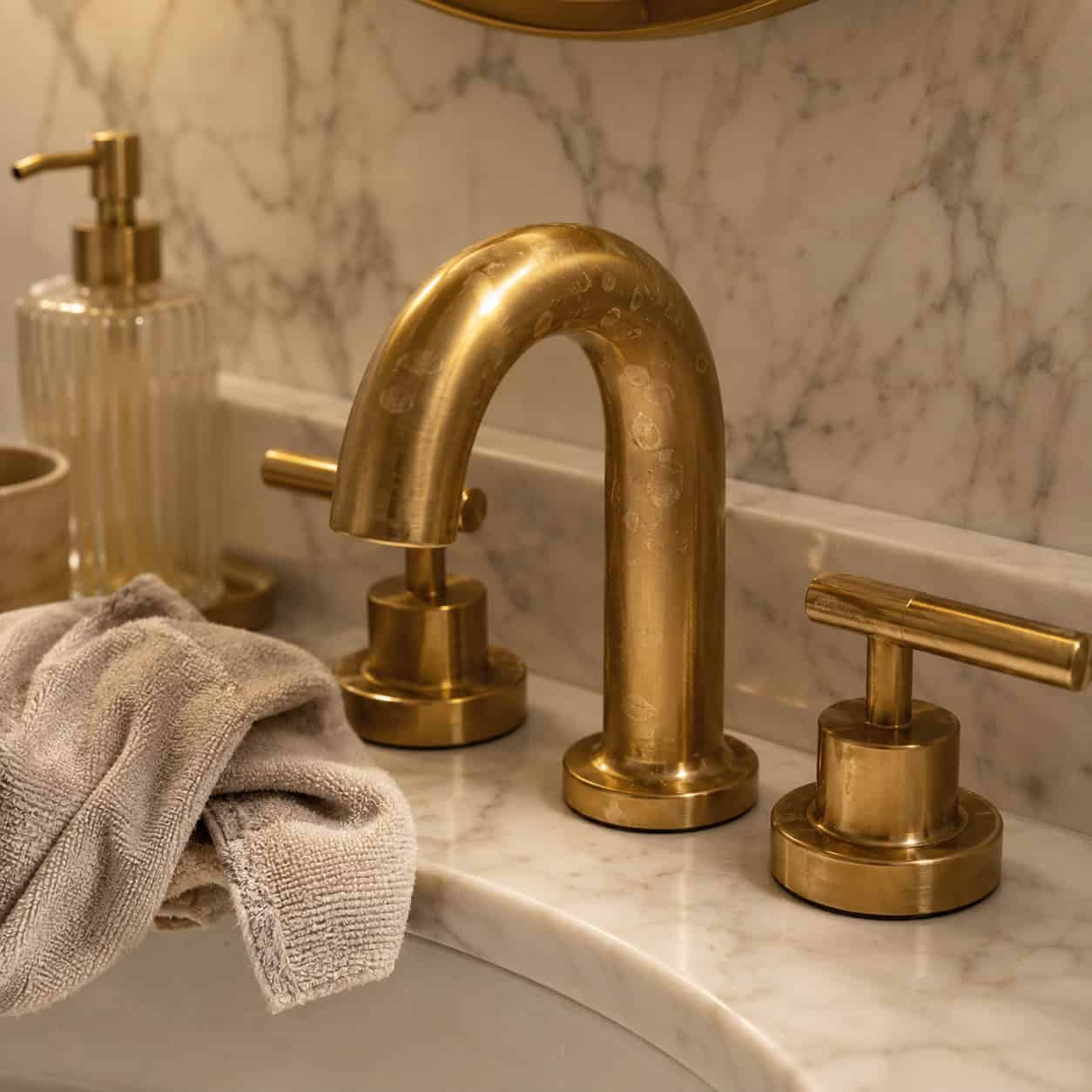 Brushed Gold and Brass Fixtures