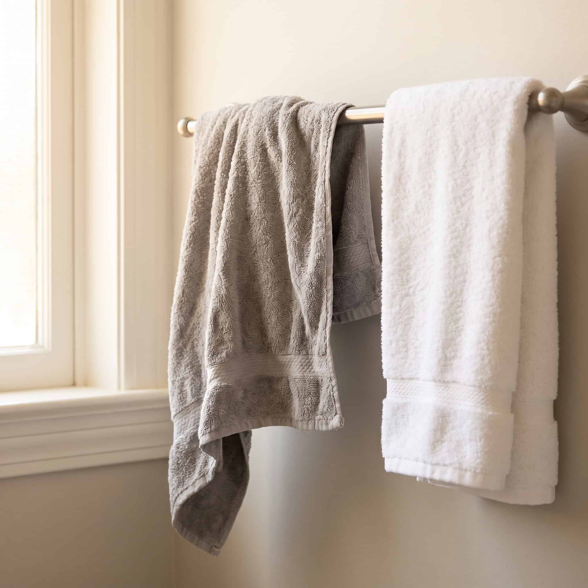 Damp, Crumpled, Discolored Towels