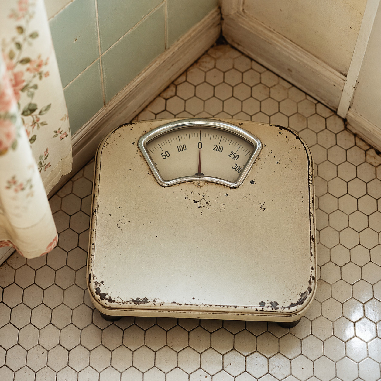 Cast-Iron or Enamel Bathroom Scale