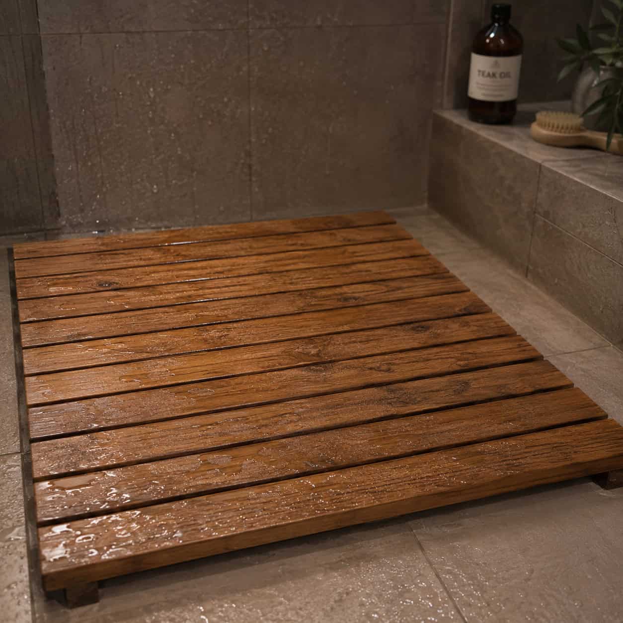 Teak Wood Shower Floors and Mats