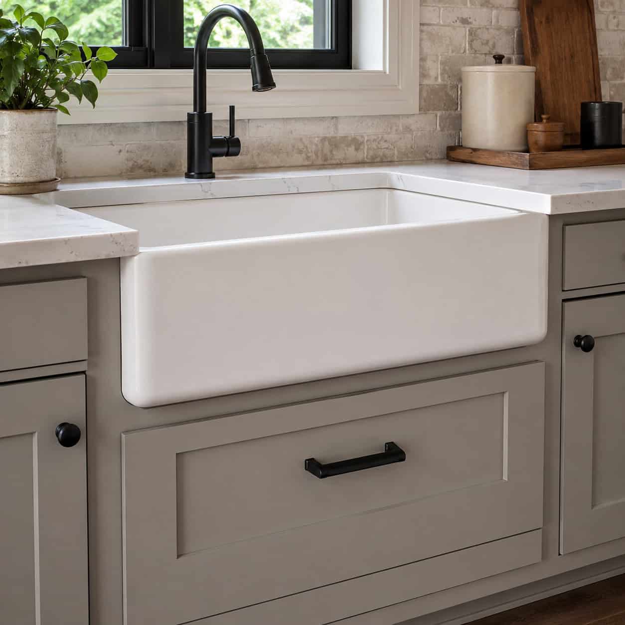 Retrofit Short-Apron Farmhouse Sink